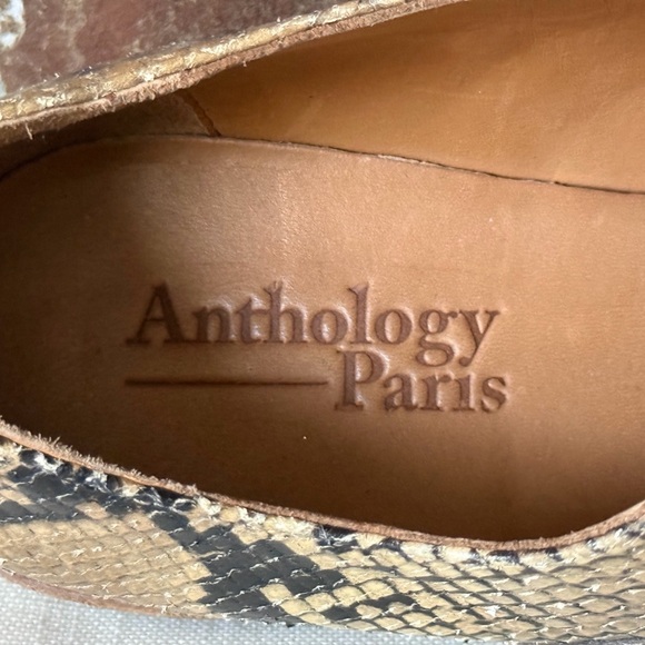 Anthology Paris SnakeSkin Print Leather Oxford - Picture 5 of 5